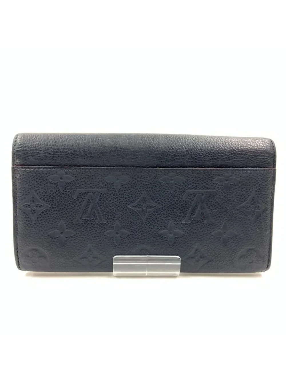 Louis Vuitton Monogram Empreinte Portefeuille Sarah Bifold Wallet Navy
